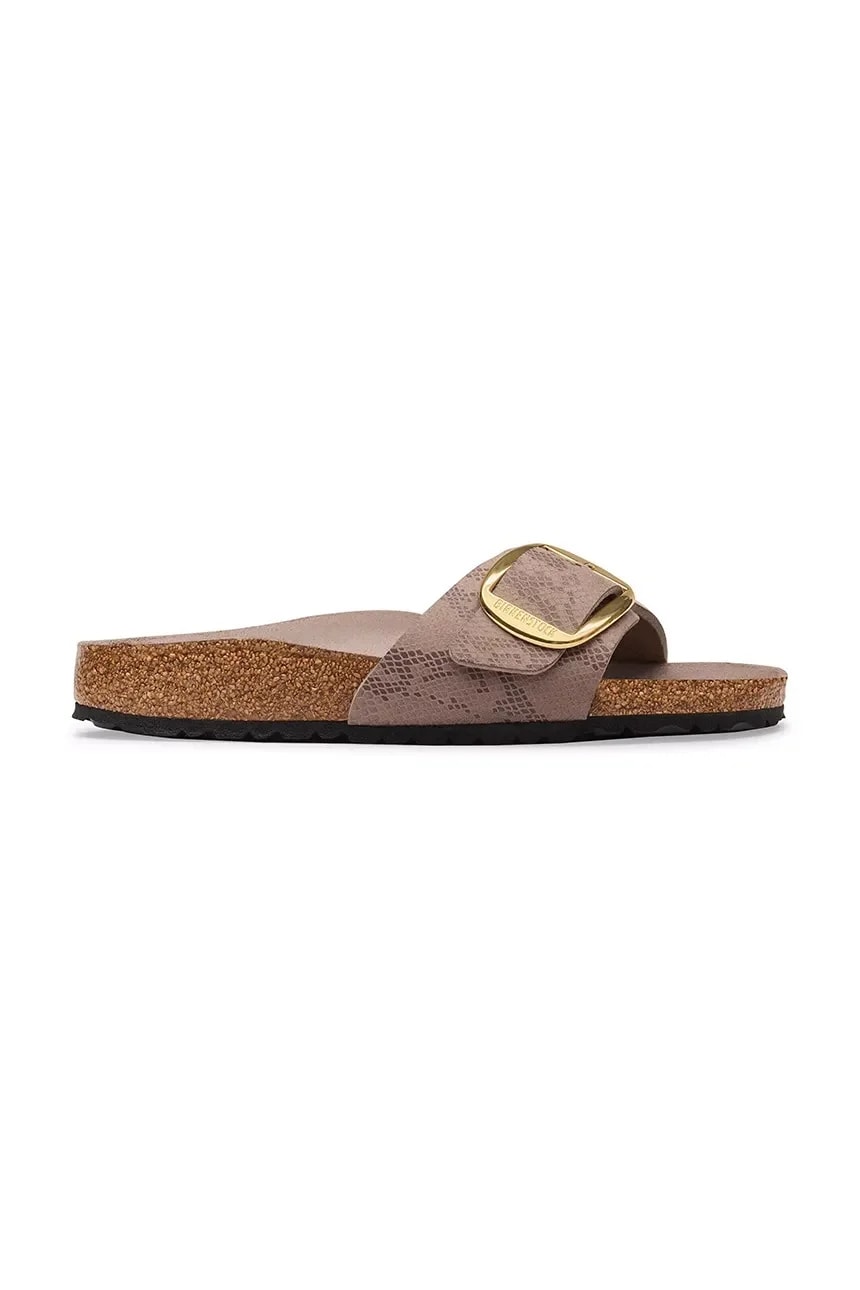 Женские шлепанцы на плоской подошве Madrid Big Buckle Synthetics