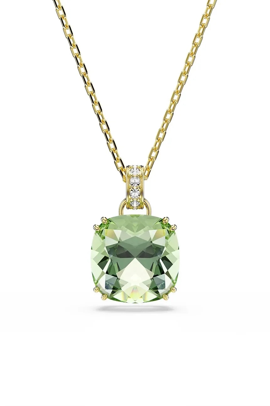 Женское позолоченное колье с кулоном с кристаллом Swarovski MILLENIA