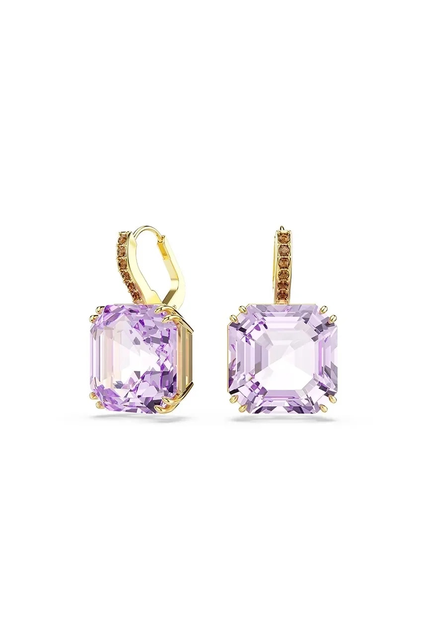 Позолоченные женские серьги с кристаллами Swarovski MILLENIA