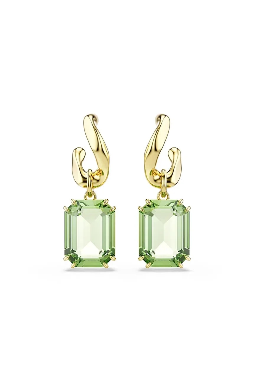 Позолоченные женские серьги с кристаллами Swarovski MILLENIA