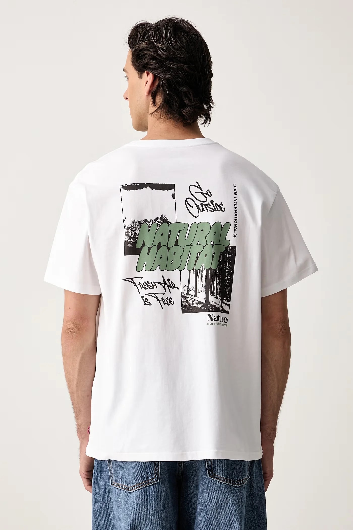 Мужская хлопковая футболка RELAXED FIT TEE