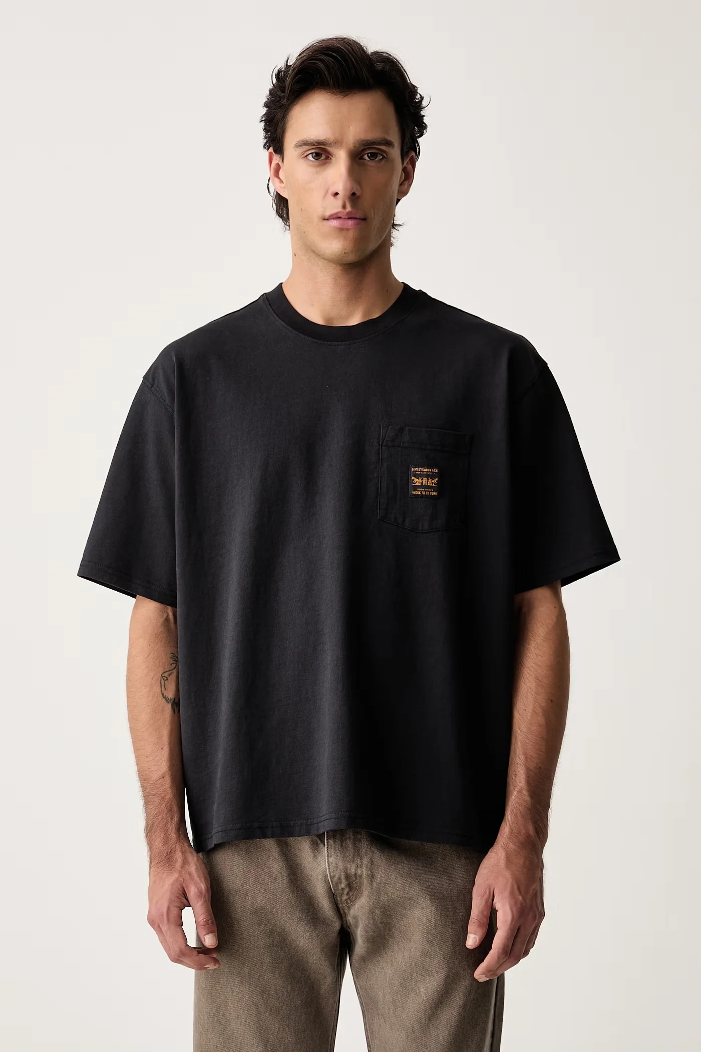Мужская футболка хлопковая SS WORKWEAR PKT
