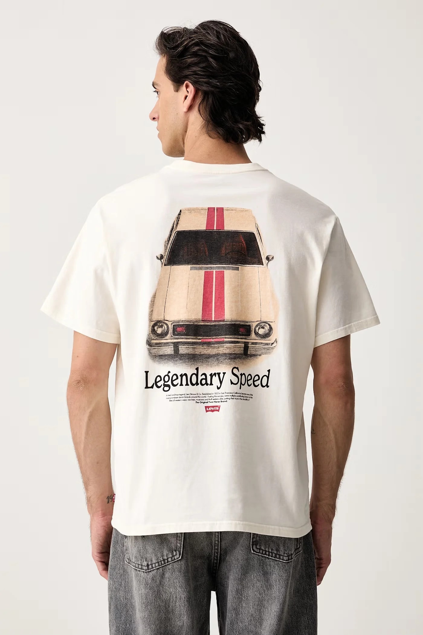 Мужская базовая футболка из хлопка RELAXED FIT TEE