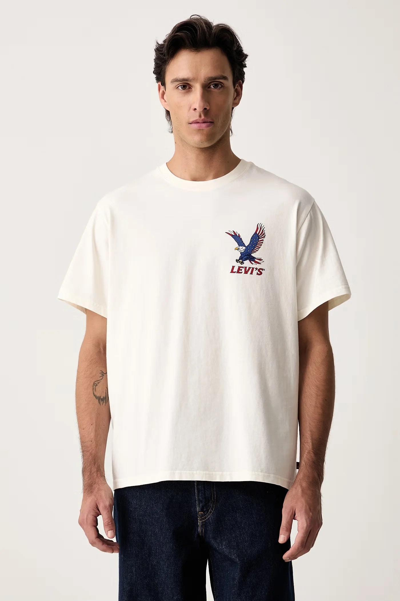 Мужская базовая футболка из хлопка RELAXED FIT TEE