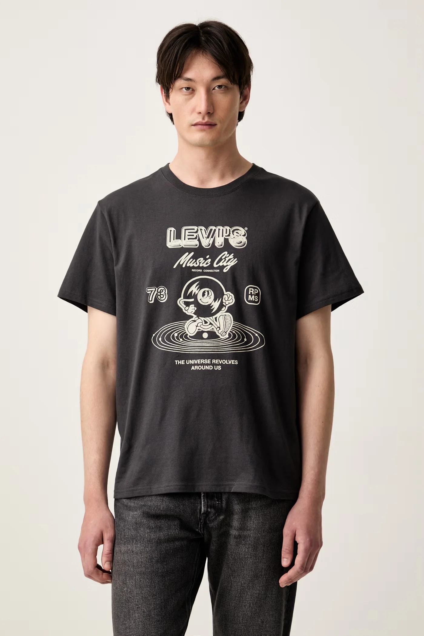 Мужская базовая футболка из хлопка RELAXED FIT TEE
