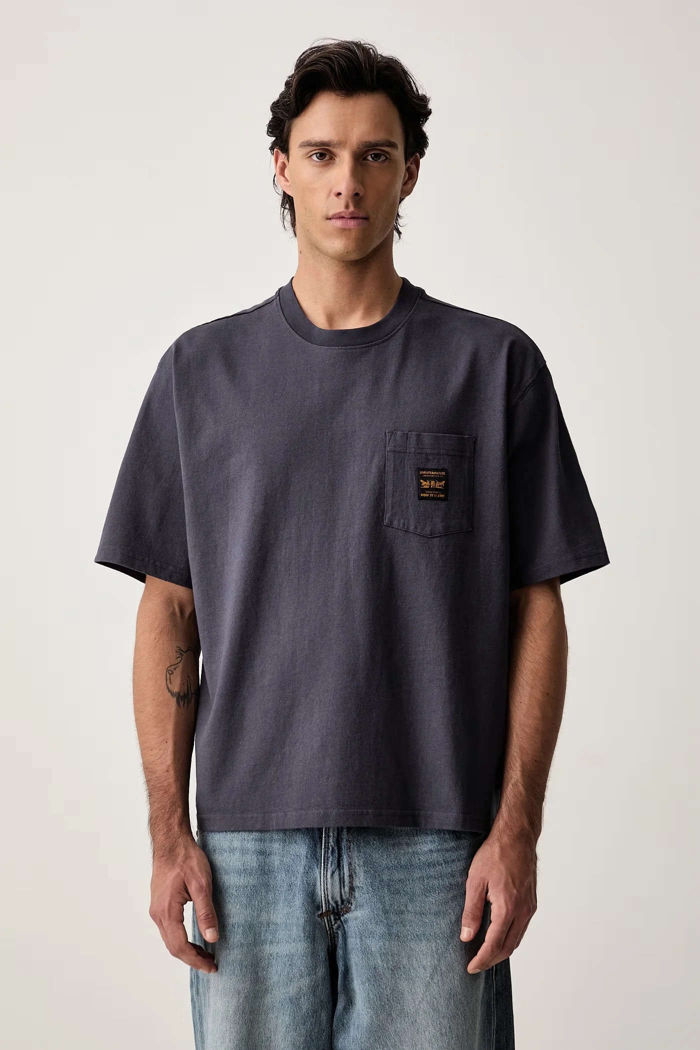 Мужская футболка хлопковая SS WORKWEAR PKT
