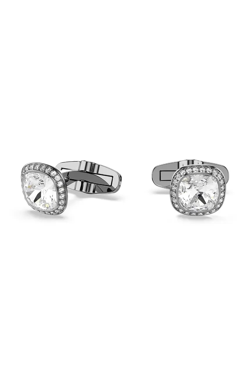 Мужские металлические запонки с кристаллами Swarovski UNA
