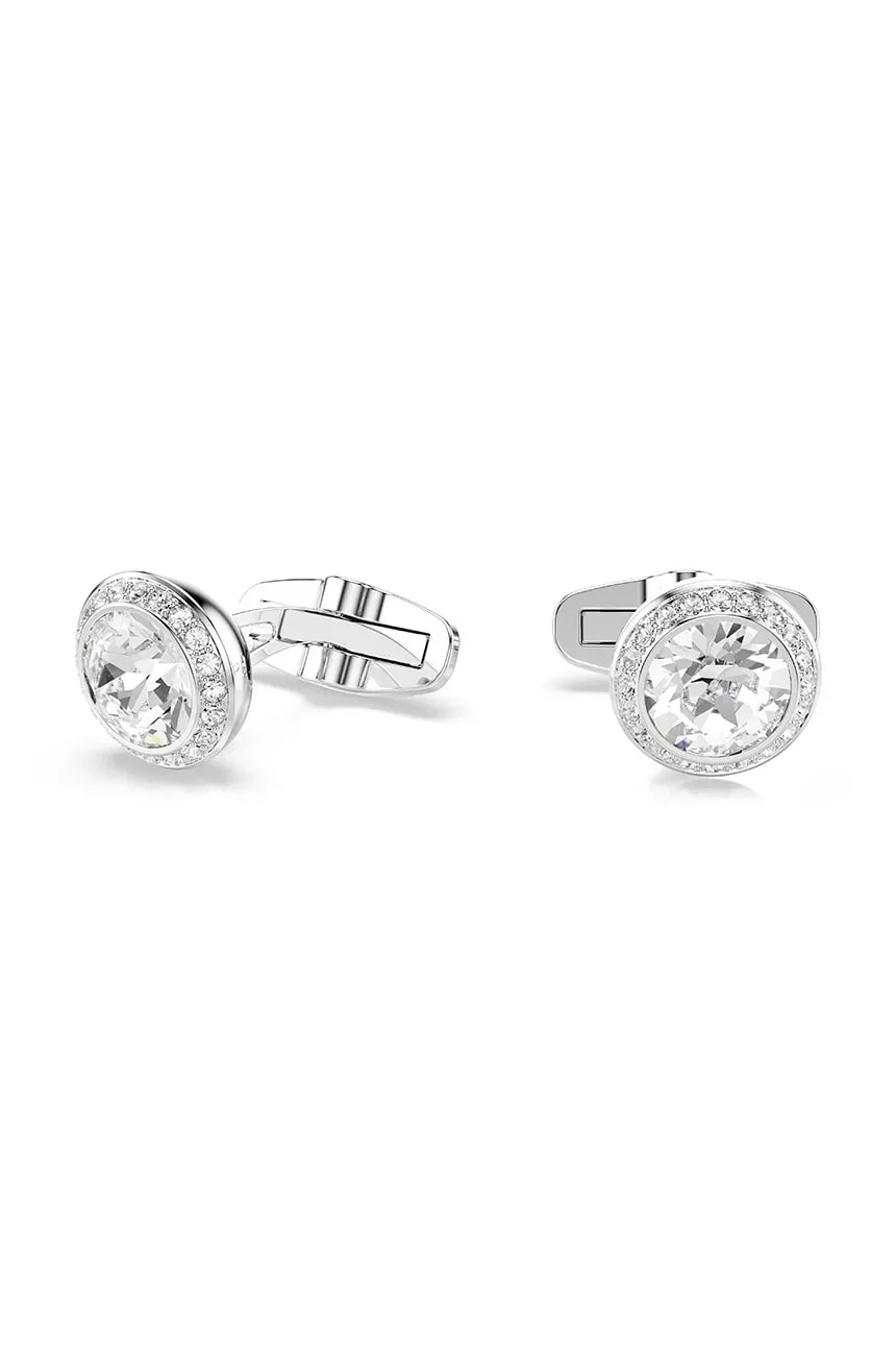 Мужские металлические запонки с кристаллами Swarovski UNA