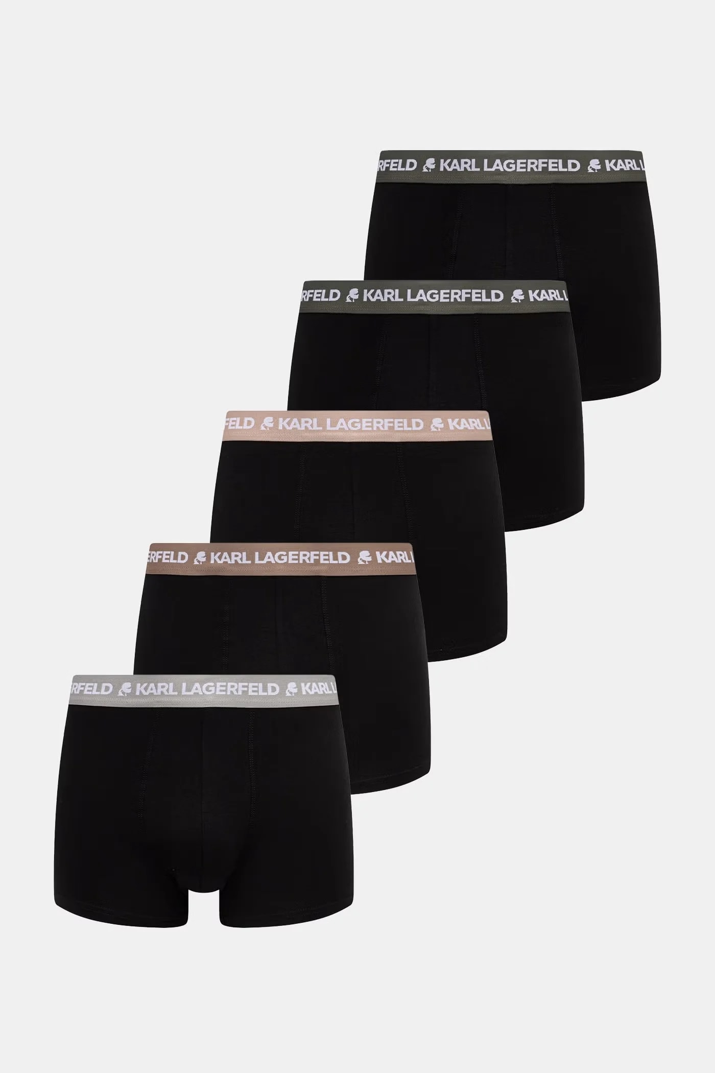 Приталенные мужские боксеры из хлопка с эластаном LOGO TRUNK, 5 шт.