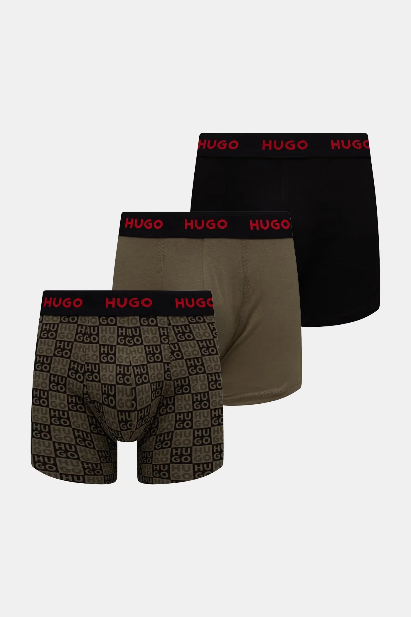 Мужские боксеры из хлопка с эластаном BOXERBR TRIPLET DESIGN, 3 шт.