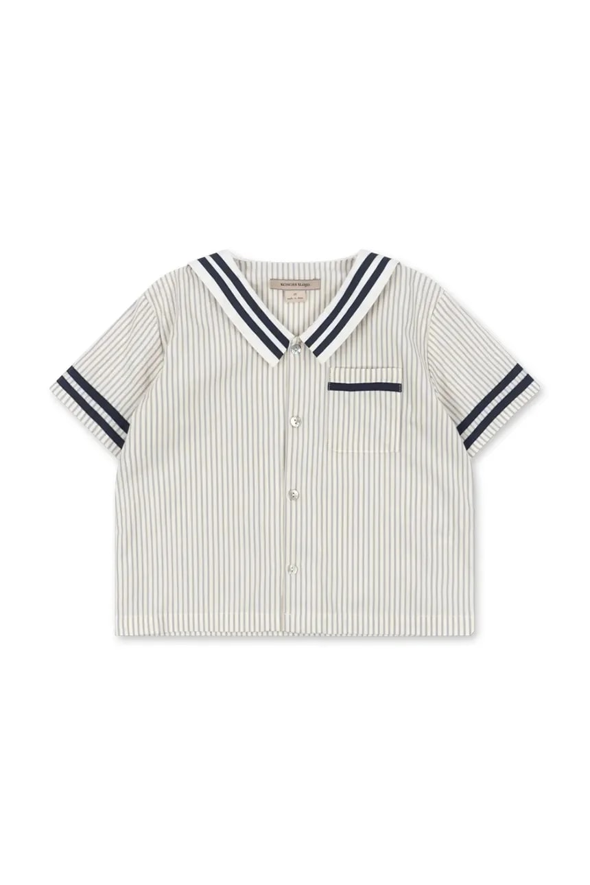 ALLIE SAILOR SHIRT GOTS детская хлопковая рубашка