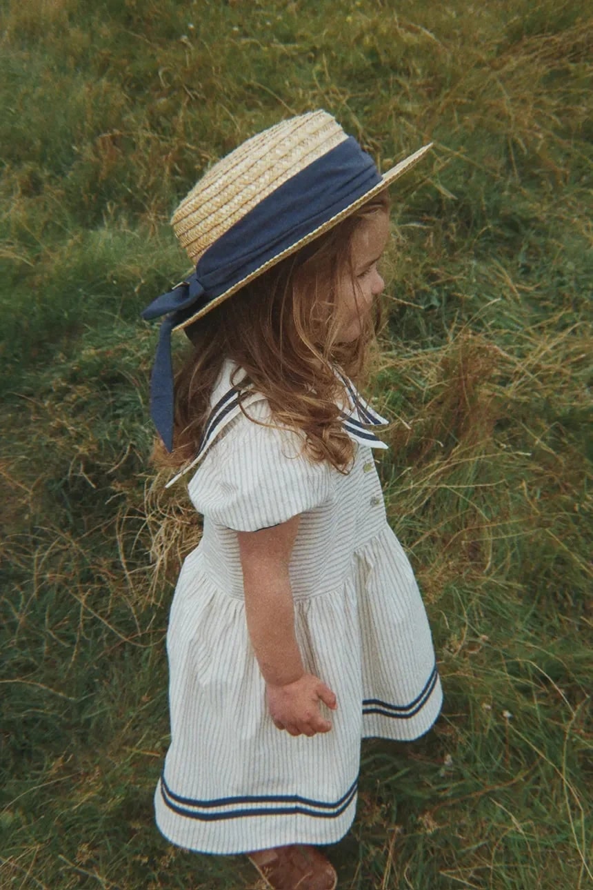 ALLIE SAILOR DRESS хлопковое расклешенное платье GOTS