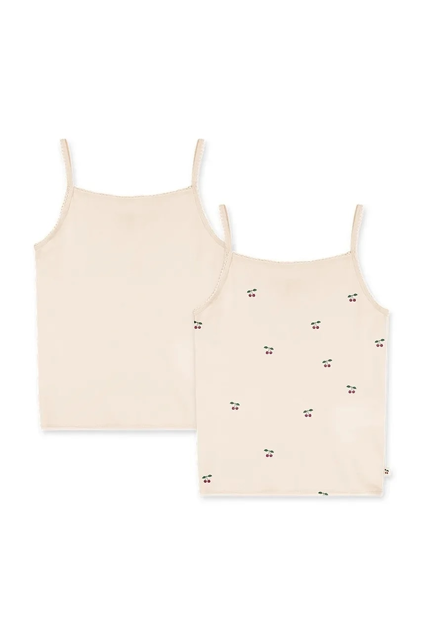 Детский топ из хлопка BASIC 2 PACK STRAP TOPS GOTS 2 шт.