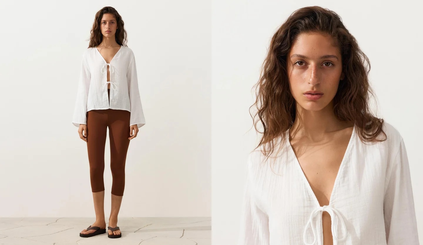 Белый Total Look из воздушного хлопка.