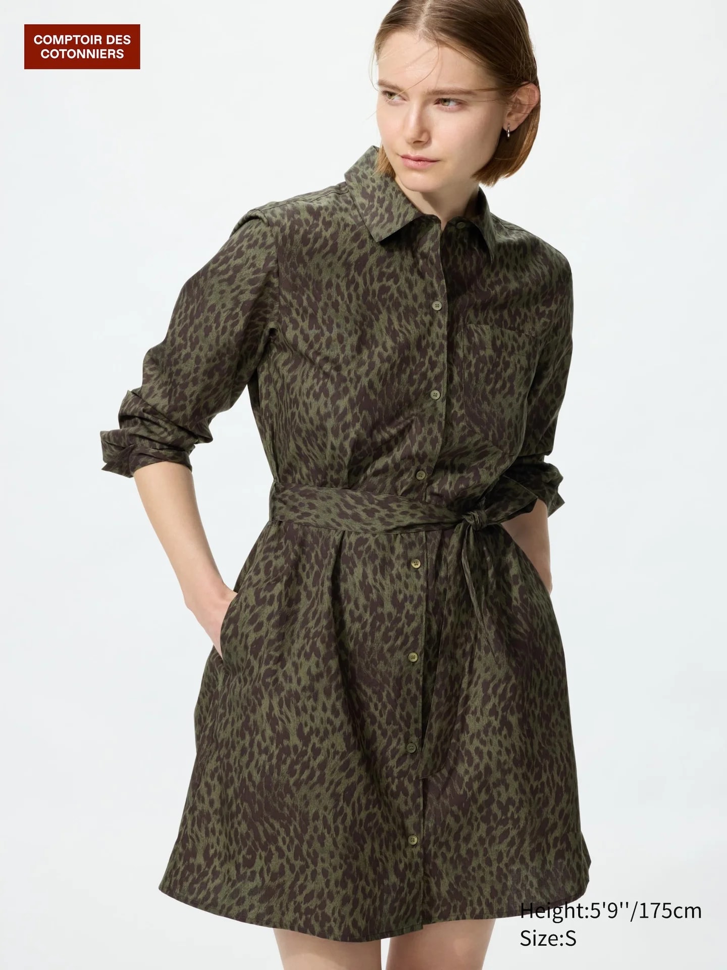 Baumwolle Hemdkleid (пыль, драгоценный камень)