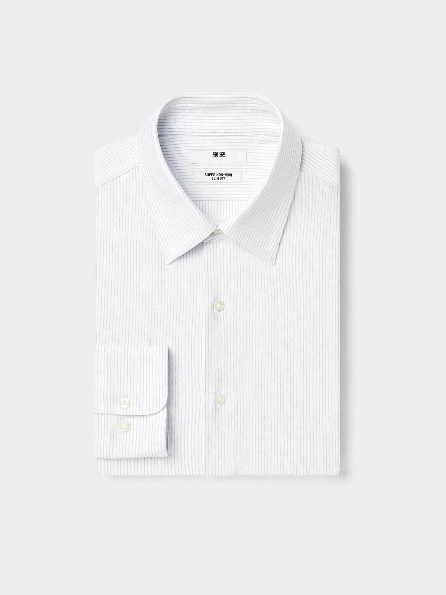 Bügelfreies Hemd (Slim Fit, Kent-Kragen, Stretch, gestreift)