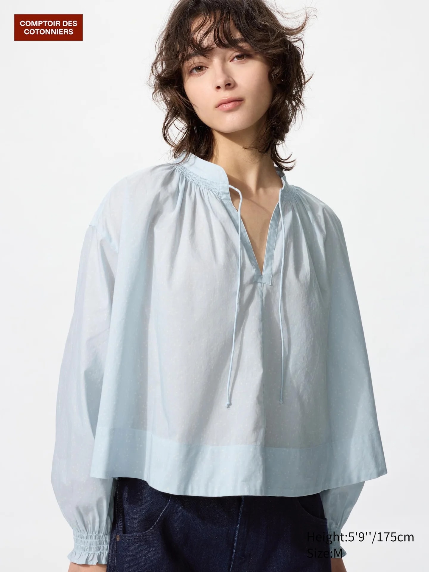 Baumwolle Bluse (жемчужный)