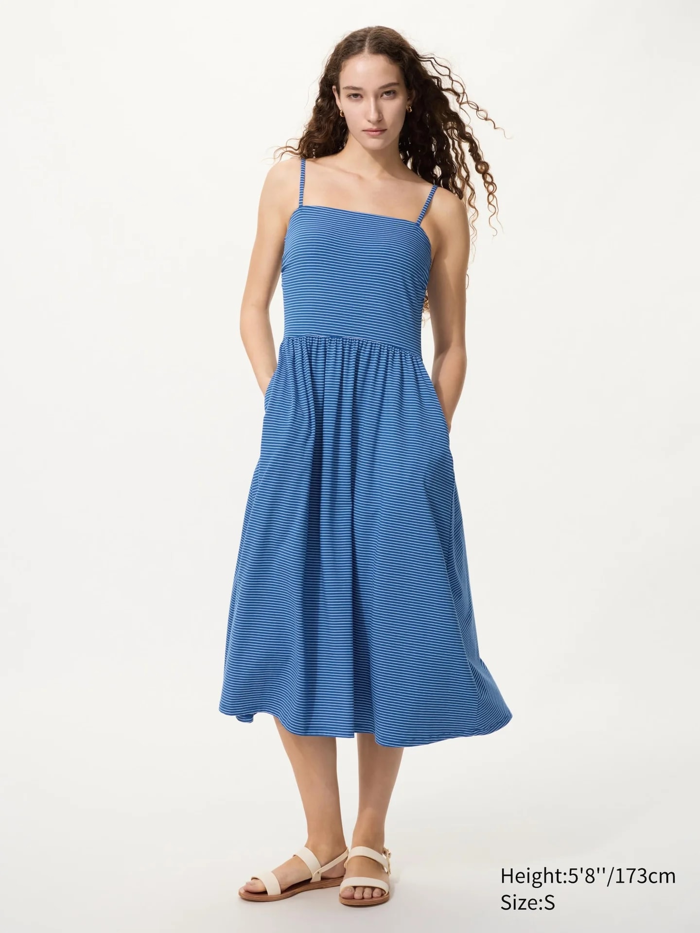 AIRism Baumwolle BH-Trägerkleid (gestreift)