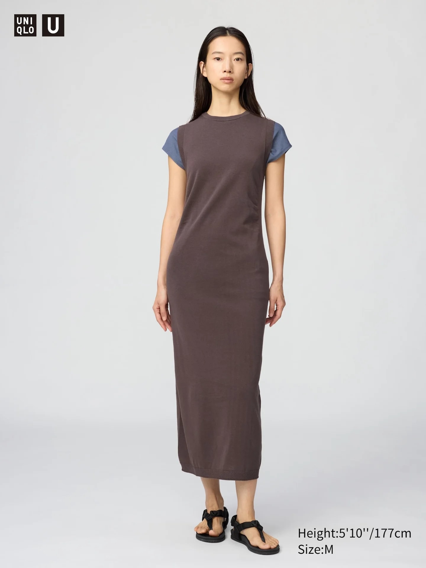 3D Knit Baumwolle Kleid (nahtlos, ärmellos)