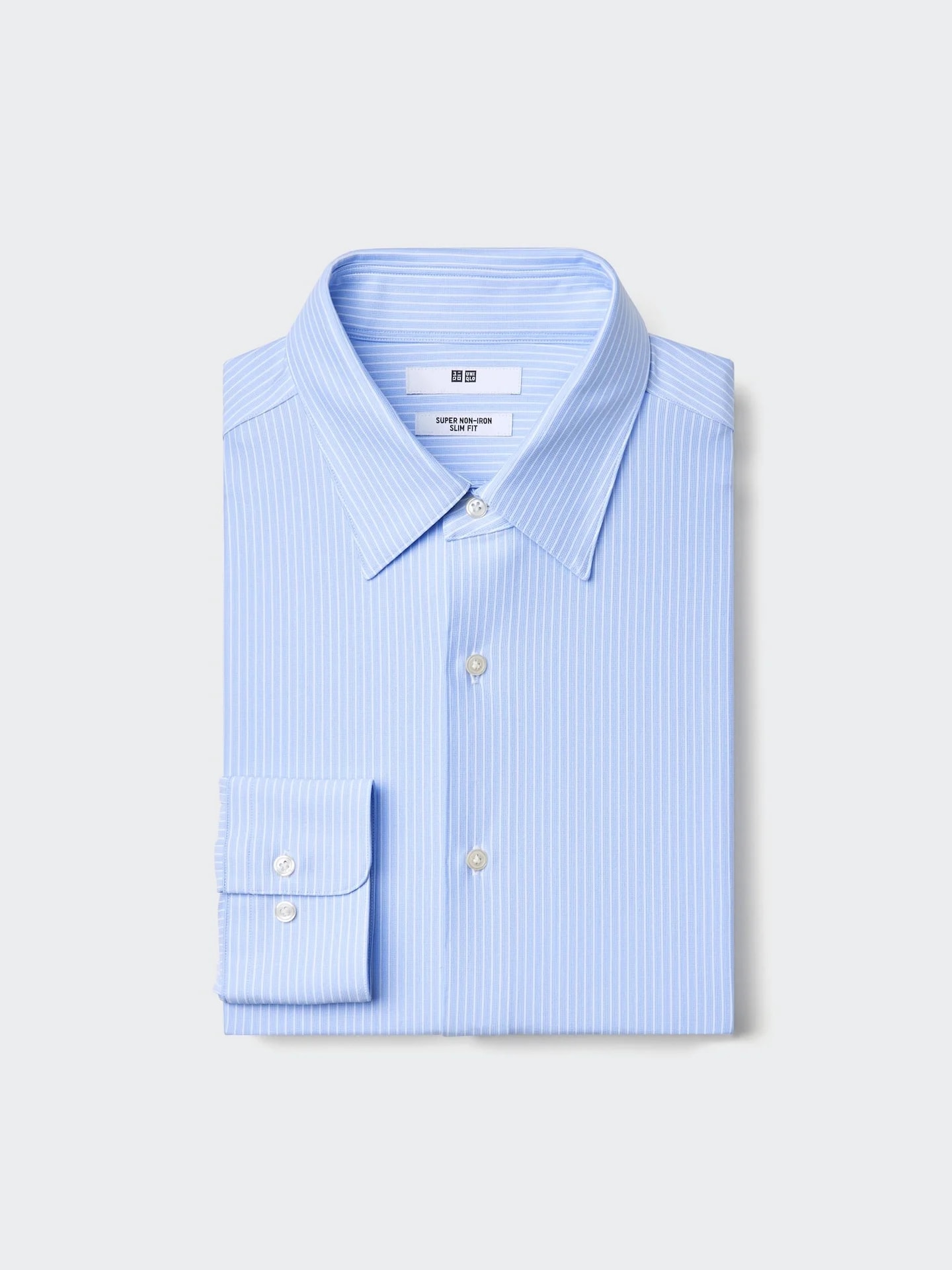 Bügelfreies Hemd (Slim Fit, Кент-Краген, gestreift)