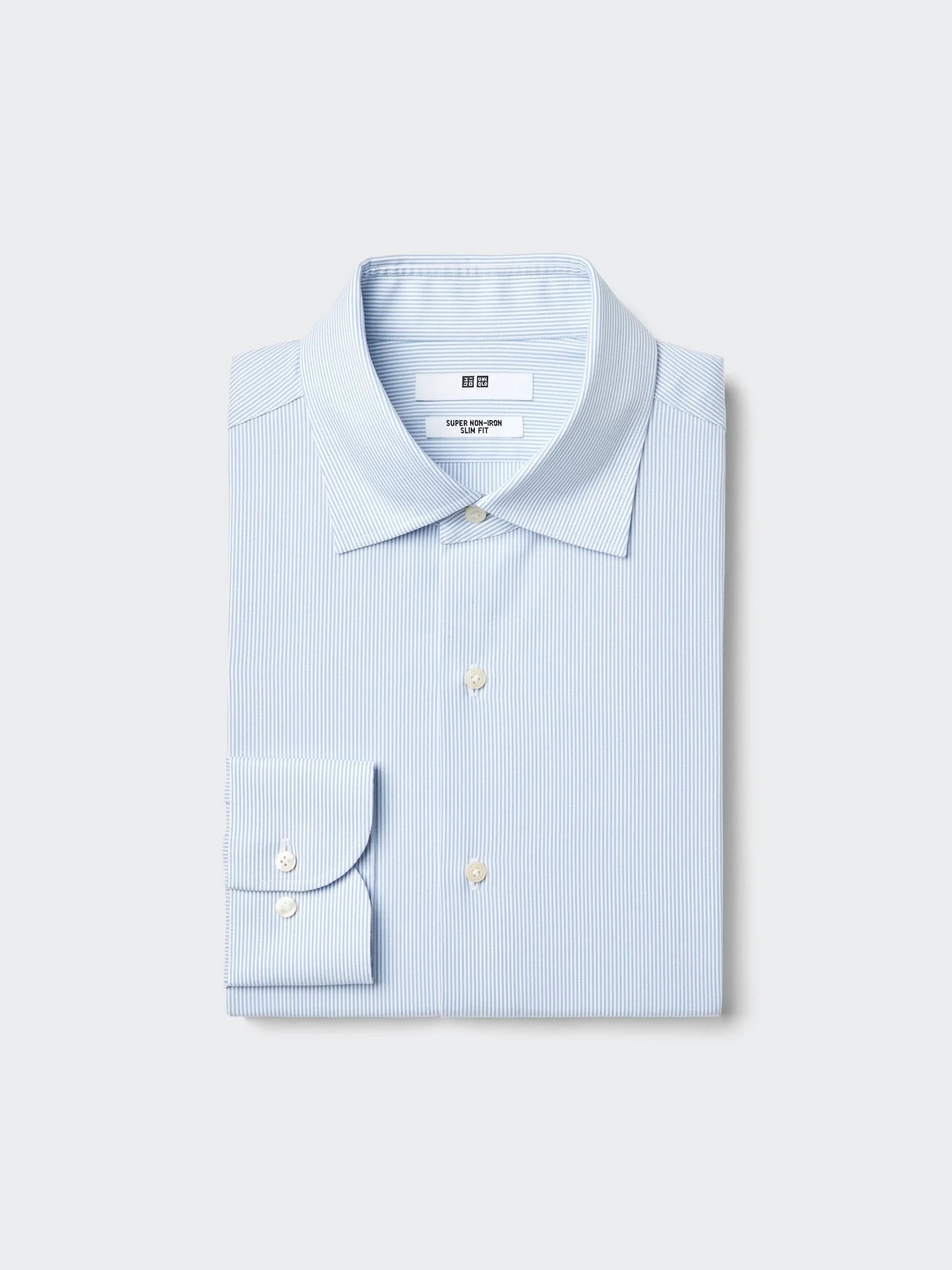 Bügelfreies Hemd (gestreift, Slim Fit)