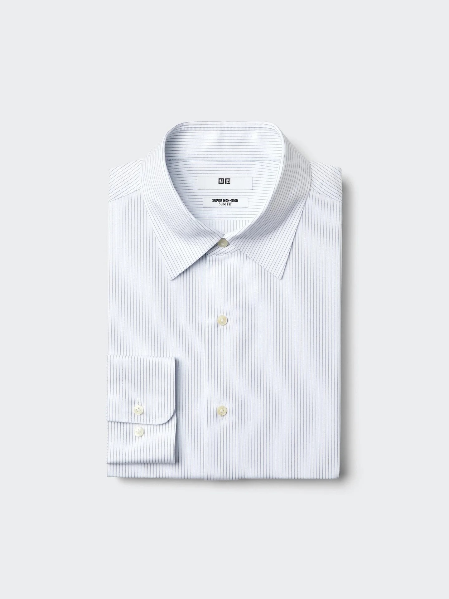Bügelfreies Hemd (Slim Fit, Кент-Краген, gestreift)