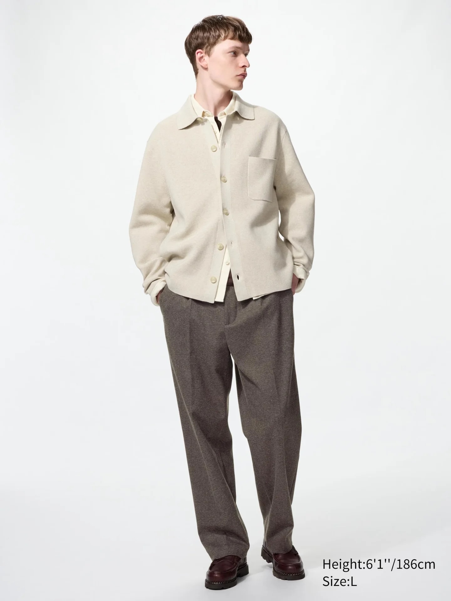 Bundfaltenhose (широкий крой, велюровый трикотаж, Vintageoptik)
