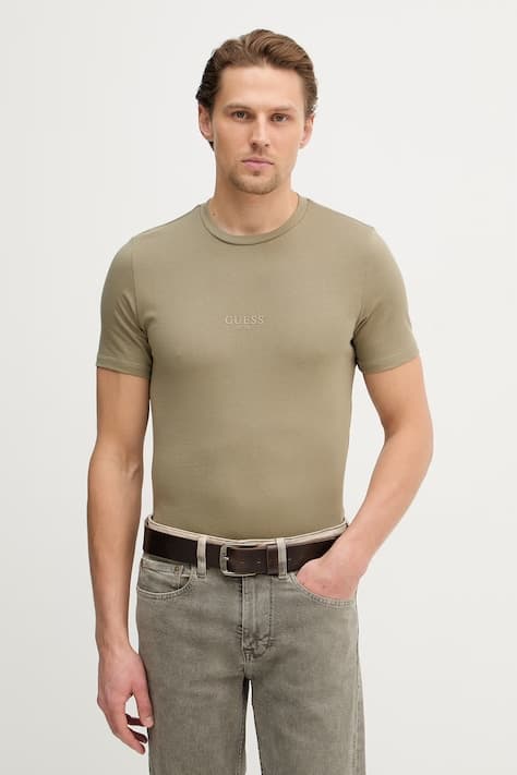 Guess хлопковая футболка AIDY