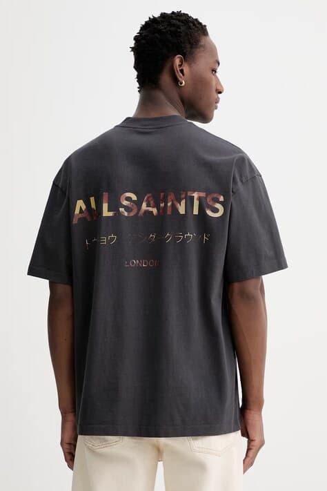 Хлопковая футболка AllSaints UNDERGROUND