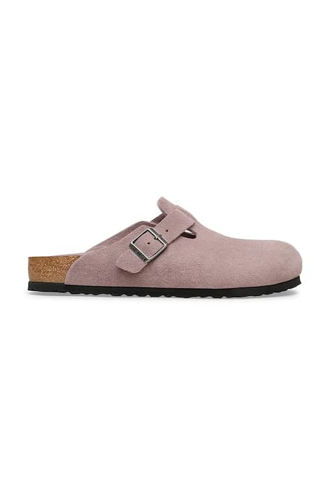 Замшевые тапочки Birkenstock Boston
