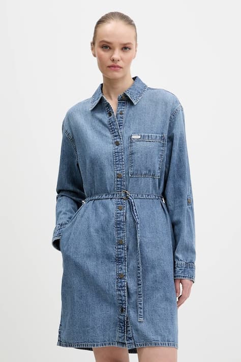 Платье Guess Jeans из хлопка